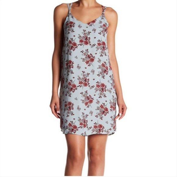 Olive + Oak Shift Dress Floral Small Sleeveless Spaghetti Straps  Lightweight - Picture 1 of 16